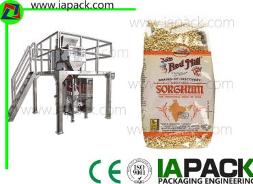 Confezionatrice per cereali a perforazione automatica da 1500 watt con pesatrice multitesta