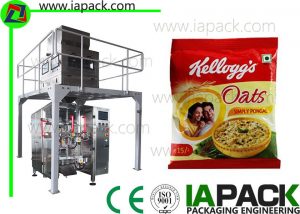 macchina d'impacchettamento automatica automatica del granello della macchina imballatrice dell'alimento della macchina per l'impanatura per la farina d'avena quotidiana